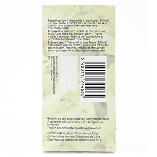 Delhaize | Kruidenthee | Citroenverbena | Zakjes | Bio 20 x 1,5 gr