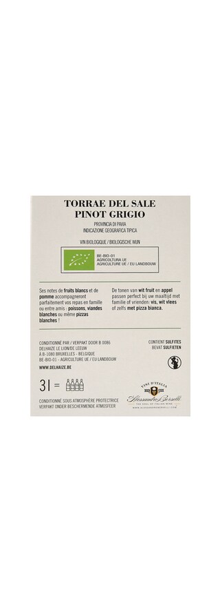 Torrae Del Sale | Pavia | Pinot Grigio | Bio 3 l