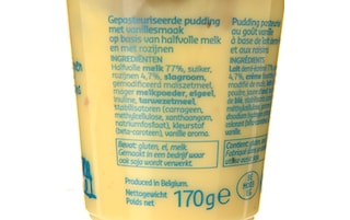 Delhaize | Pudding | Vanille-Rozijnen | 2+1 gratis 