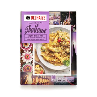 Delhaize | Emincés de poulet au curry jaune et riz sauv 