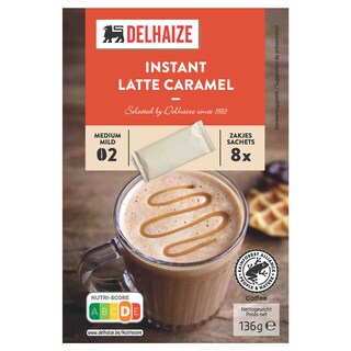 Delhaize | Koffie | Oplos | Sticks | Latte Caramel 
