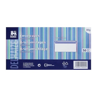 Delhaize | Briefomslagen | Zelfklevend | 110mm x 220mm 
