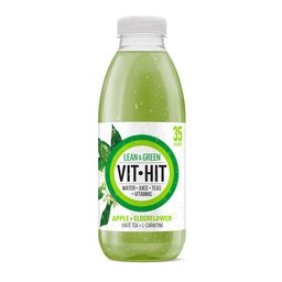 Vit-Hit Lean & Green 500 ml |Vitaminendrank|Vit Hit Apple + Elderflower 500ml