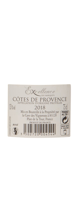 France - Frankrijk | Rhône - Côte de Provence | Excellence Des Marquets RS 2018 