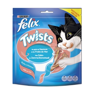 Purina | Felix | Aliment chat | Twists | Saumon -Fruits de mer 