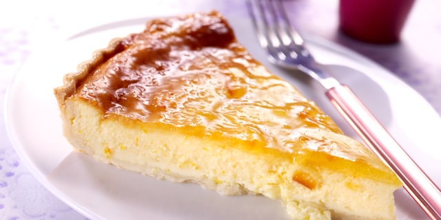 Taart met citrusflan