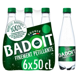 Badoit | Mineraalwater | Groen | Bruisend | PET 6 x 50 cl