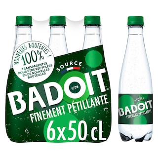 Badoit | Eau minérale | Vert | Pétillante | PET 