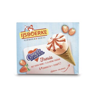 Ijsboerke | Cornet | Aardbei 