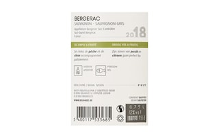 France - Frankrijk | Sud-Ouest - Bergerac | Bergerac Blanc Sec 2018 
