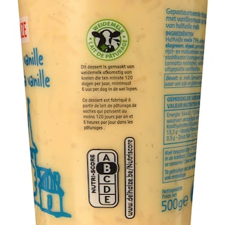 Delhaize | Riz au lait | Vanille 500 gr