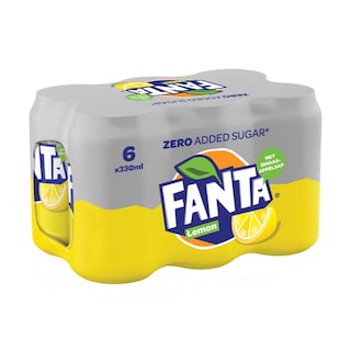 Fanta | Zero Lemon | Limonade | Zonder suiker | Citroen | Blik 