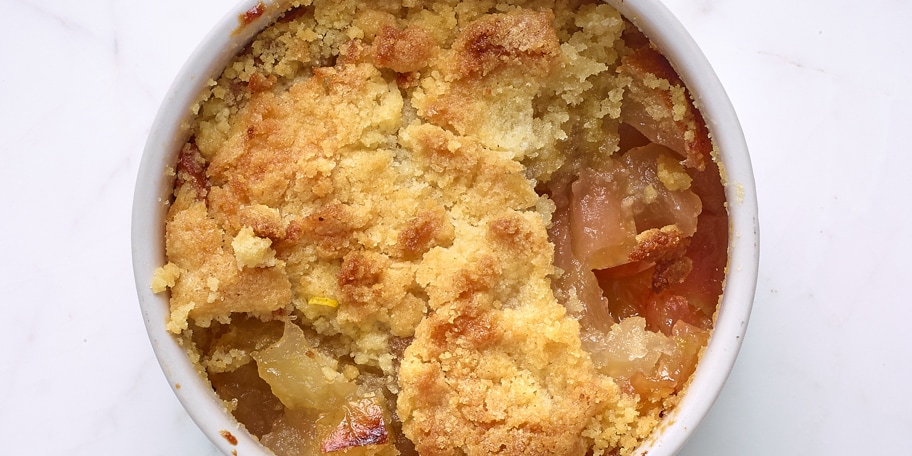Crumble aux pommes et cannelle