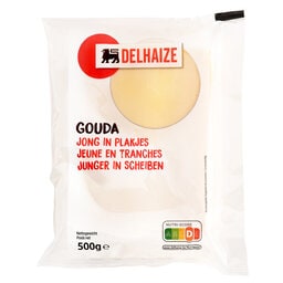 Delhaize | Fromage | Gouda | Jeune | Tranches 