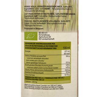 Delhaize | Bio | Melk | Verse | Volle | Bio 