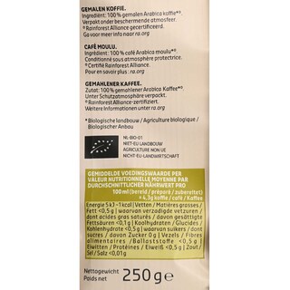 Delhaize | Bio | Koffie | Moka | Gemalen | Bio 