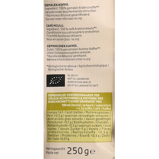 Delhaize | Bio | Koffie | Moka | Gemalen | Bio 