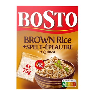 Bosto | Rijst | Mix | Spelt | Kookbuiltje 4 x 75 gr