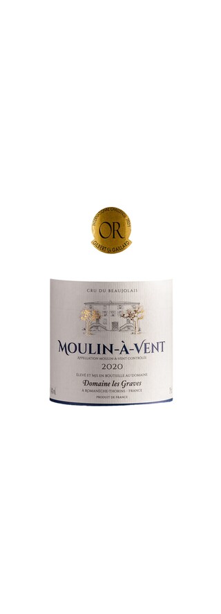 France - Frankrijk | Bourgogne - Cru du Beaujolais | Moulin Vent Graves | 2020 | Rood 