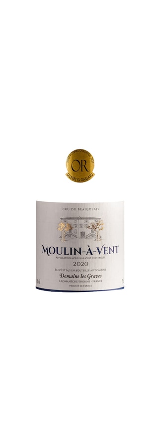 France - Frankrijk | Bourgogne - Cru du Beaujolais | Moulin Vent Graves | 2020 | Rouge 