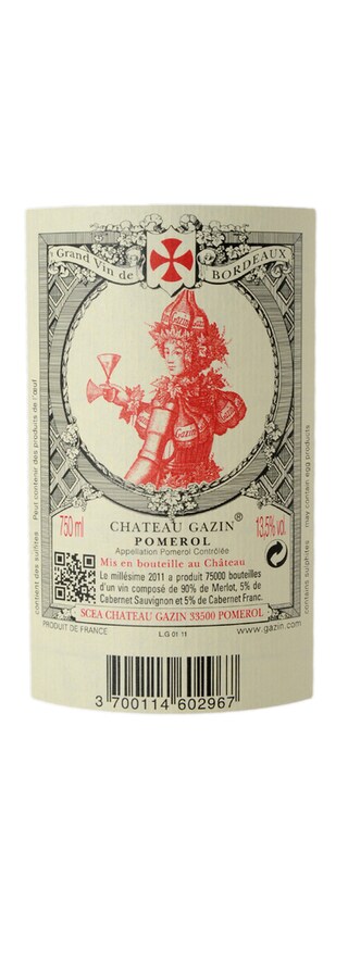 Bordeaux | Pomerol Cru Bourgeois | Château Gazin 2011 | Rouge 