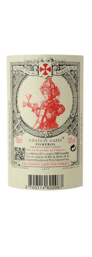 Bordeaux | Pomerol Cru Bourgeois | Château Gazin 2011 | Rouge 