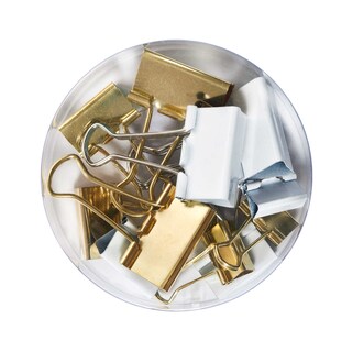 Herlitz | Papierklemmen | goud/wit 