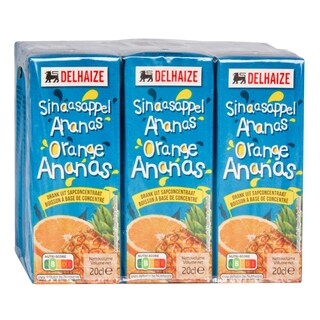 Delhaize | 6x20cl | Sap | Sinaasappel-Ananas 