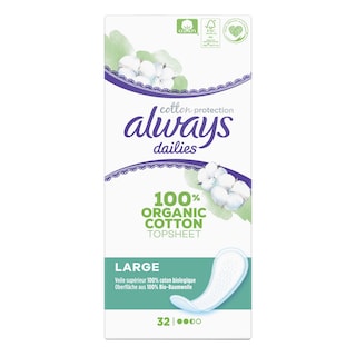 Always | Cotton | Protège-slips | Large 32 pc