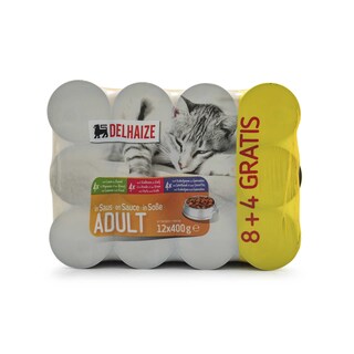 Delhaize | Aliment chat | Sauce | Family Pack 8+4 
