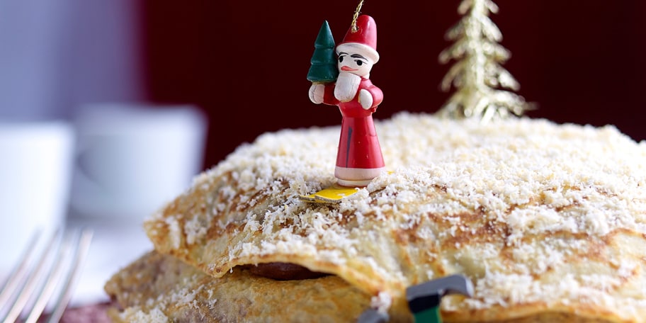 Pannenkoekentaart met chocolademousse