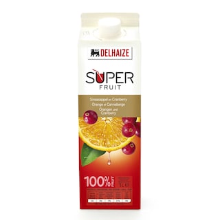 Delhaize | Sap SuperFruit | Sinaasappel & Cranberry 