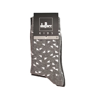 duParc | Chaussettes enfants | triangles gris | 31/34 