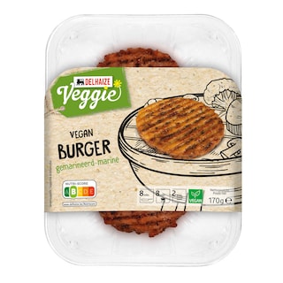 Delhaize | Burger | Gematineerd | Vegan 