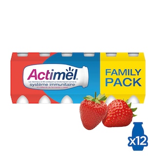 Danone | Actimel | Drinkyoghurt | Aardbei | 12+2 gratis 