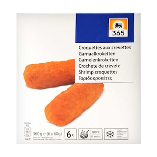 365 | Delhaize | Croquettes | Aux crevettes gri 
