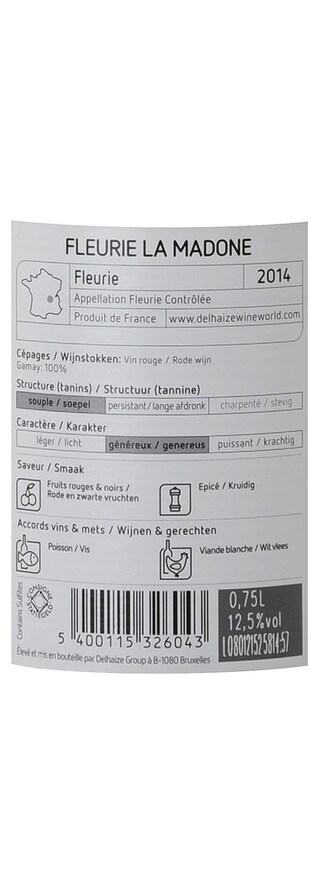 France - Frankrijk | Bourgogne - Cru du Beaujolais | Fleurie La Madone Rood 