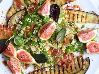 Boulgour aux aubergines grillées