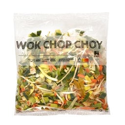 Légumes pré­dé­cou­pés pour wok