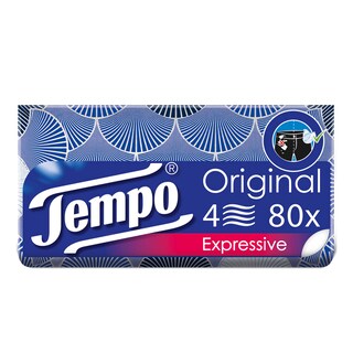 Tempo | Zakdoeken 4 diktes | Originele doos | 80U 