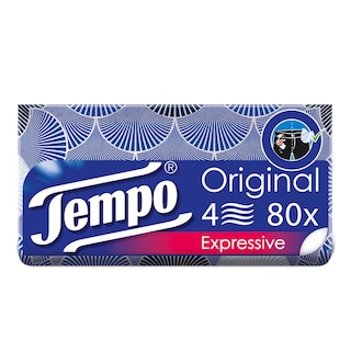 Tempo | Mouchoirs 4 épaisseurs | Box Original | 80u 