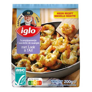 Iglo | Cassolette | Scampis | À l'Ail 