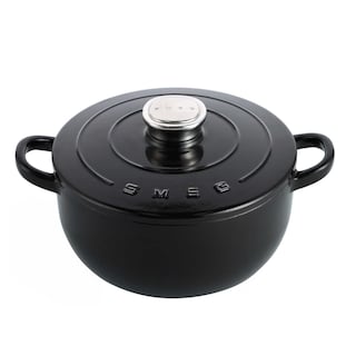 Smeg | Gietijzeren stoofpot zwart 