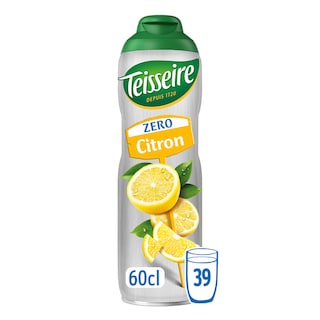 Teisseire | Zéro | Siroop | Citroen | Zero Suiker 