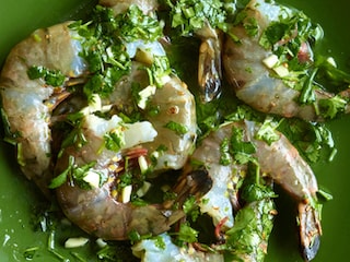 Marinade voor scampi, vis en zeevruchten