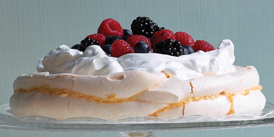 Pavlova met rode vruchten