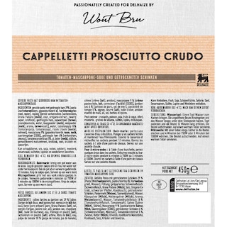 Delhaize | Capeletti | Tomates et mascarpone sauce 450 gr