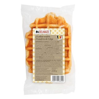 Delhaize | Luikse wafels | Met suiker | 3 + 1 gratis 