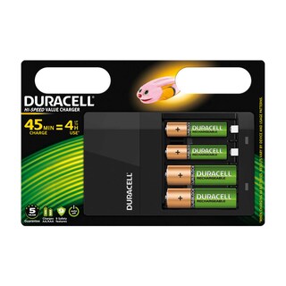Duracell | Chargeur 4h + 2 AA piles | CEF14 