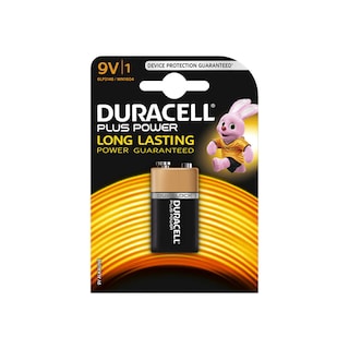 Duracell | Pile | Plus power | Alkaline | 9V 